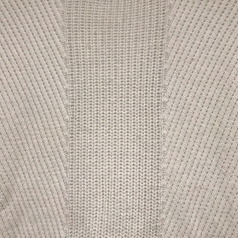 Athleta Merino Wool Crew Neck Womens Pullover Cream Sweater W/ Side Slits Size S - Picture 5 of 12